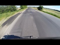  - Teen Alicia Touching her Hot Pussy during Car and Boat Trip