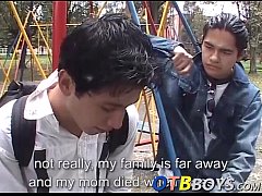  - Cute twinks Alfonso and Cesar stuff each other in a shower