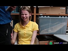  - Russian slender shoplifting teen got punish fucked