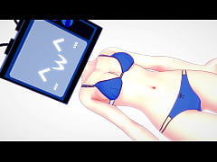  - Tv woman en bikini pervertida quiere coger atrapada bajo su cama