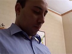  - After dinner he gets fucked on the couch