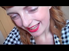  - Watch me empty my load into this redheads mouth