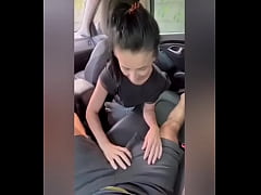  - When he wants to give her a blowjob, he stops the car and fills her mouth with sperm