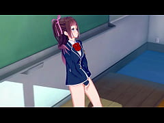  - Hentai girl masturbating in a classroom