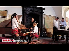  - Busty threesome at the Russian Institute