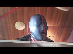  - Suck my cock bitch. 10 minutes hooded deepthroat with huge oral creampie