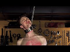  - Restrained Jock with Huge Cock Fucked Bareback in BDSM Dungeon