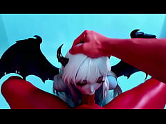  - Blue and red, sensual oral sex, beautiful lovemaking.