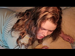  - Home sex with a beautiful young BBW - Taboo cumshot, lots of cum on her tight pink pussy