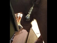  - Male squirt from hot metal in ass hole. Anal orgasm   urethral sounding