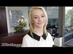  - Smalltits teen sperm soak