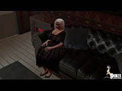  - Big booty elderly church lady sucks dick.