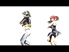  - Sexy Gals Kanon and Aria Ero Nude Dance - Killer Lady MMD by Tsunpai
