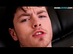  - Amateur stud teases balls before masturbating on the chair