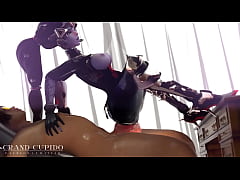  - Widowmaker riding cock like a spider Deep anal
