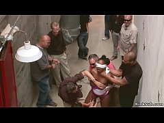  - Natural busty ebony is fucked outdoors