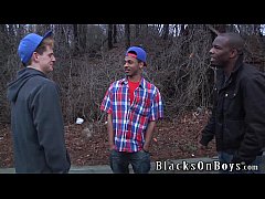  - Sam Tyson Handles Two Black Cocks