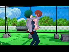  - Ochako Uraraka and Izuku Midoriya intense sex. - My Hero Academia Hentai