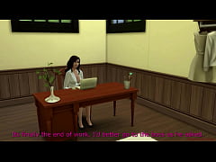  - Sims 4 my real voice, dominating Boss fuck hot Secretary on desk at office