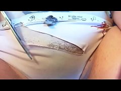  - I want to cum in a really weird way for you today I massacre and cut my panties and squirt in them