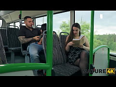  - MATURE4K. I'm so wet and want to suck your cock in the bus