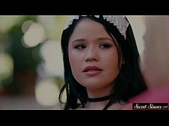  - Cockriding MILF teaches young maid fucking