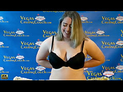  - Cute BIG Tits 24yr Vegas New Model - First Video Casting Ever- POV Solo Masturbates -Deep Throat Sucking - Doggy Fucking Bound Vibrated to Orgasm