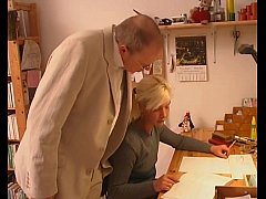  - Blonde Teen Seduces Old Tutor Teacher