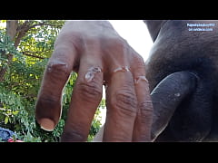  - Outdoor masturbating cock and cumming video of Rajeshplayboy993