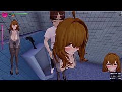  - [Hentai Game][3D]Secrets of Exposure,Sexy Japan Office Lady part 3,lure and sex in a WC