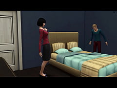  - Japanese Stepmom catches her Stepson masturbating in his room then she gets horny and fucks him - Asian Stemmother and stepson