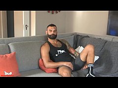  - Drake reaches back and begins fingering his tight furry hole