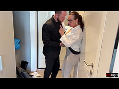  - Busty stepmom and stepdaughter share a bed with their fuckers - Hard Gangbang