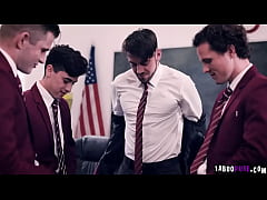  - Busty teacher with big tits getting so many cocks to plesure