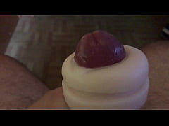  - Tons of pre cum in this fleshlight handjob