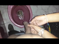  - bhabi holding my dick n makin pee