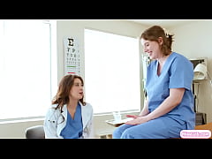  - Lesbian doctor rimming and pussy licking big tits assistant