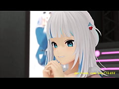  - noVR mmd Gura dance 3d hololive