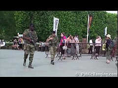  - Extreme risky public sex threesome by the world most famous landmark