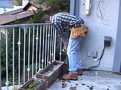  - Brooke Haven with Lorena Sanchez catch electrician and makes him to fuck them hard