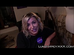  - Big booty stepsis rammed and spunked on her cute face POV