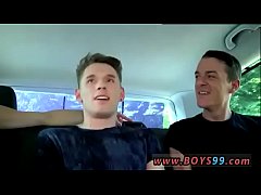  - Gay sex porn xxx Tag Teamed In The Back Seat