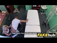  - Fake Hospital Big tits horny Milf chiropractor fucks doctor after massage
