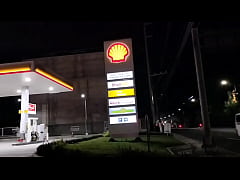  - Horny Filipina Fucks at the (Shell)Gasoline Station and eats CUM