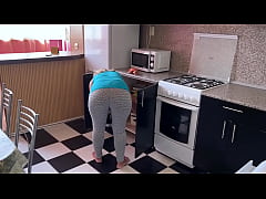  - Step mom wanted to drink tea but gave to touch her tits and anal sex