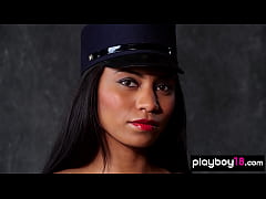  - Passionate skinny asian teen Fatima Kojima introducing her exotic pussy