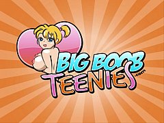  - Amateur british teen shows off her big tits as she sucks her l.