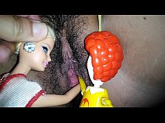  - Toy doll pussy insertions: Ronald mcdonald fucks Barbie.part 3