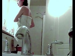  - spying neighbor cute girl in bathroom