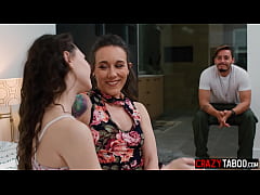  - Naughty MILF with perfect ass Sinn Sage lesbian fucks hot teen Liz Jordan